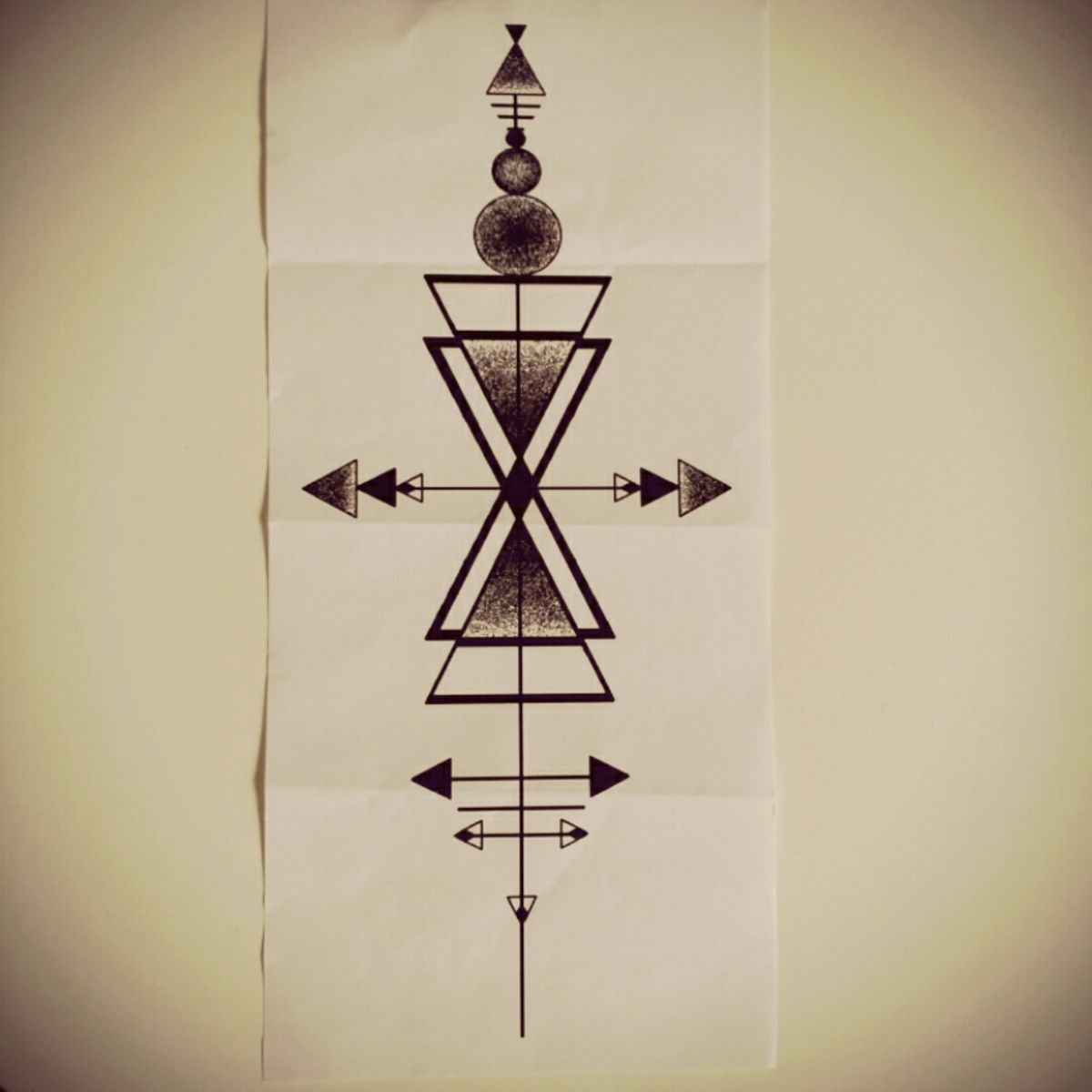 Tattoo uploaded by Dujour Romain • Work in progress #triangle # ...