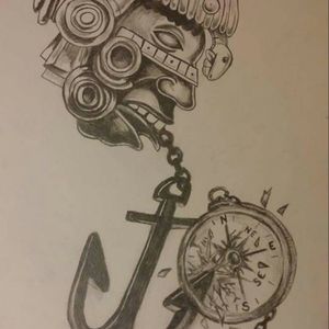 Tattoo drawing I did for my boss. He hasn't gotten it done yet.
