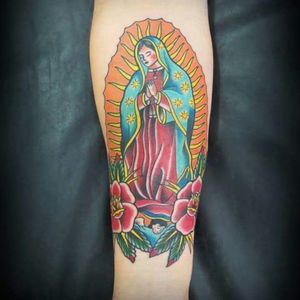 #SorryMomInk #newtraditional #traditional #guadalupe #CollorTattoo #fullcolor