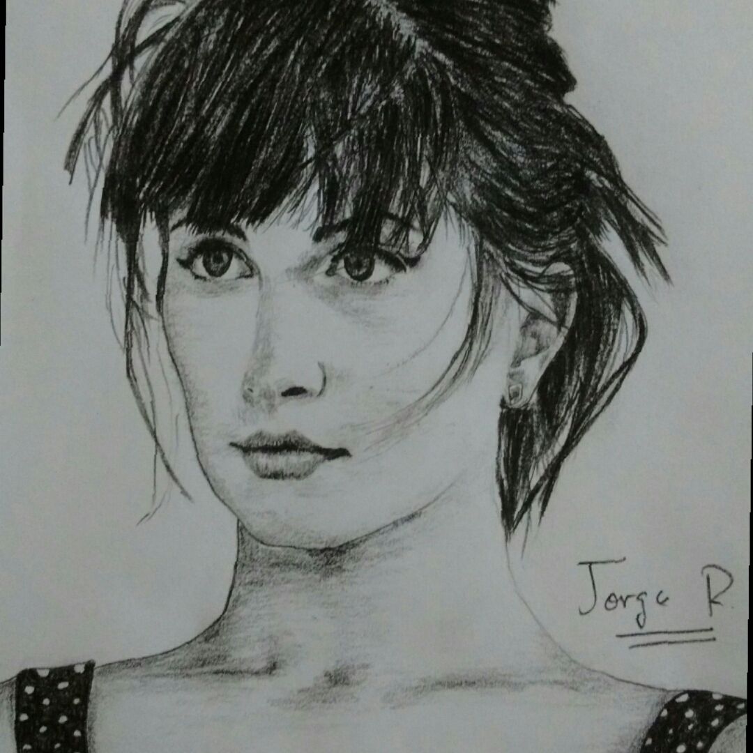 Hayley Williams Pencil Sketch Greeting Card by Souvik