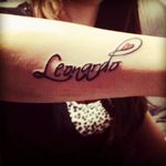 #tattoo #ink #tattoopavia #tattoomilano #Leonardo #baby #momtattoo #momandchild #lettering #nametattoo