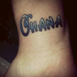 I love the meaning of this...ohana mean family and family means nobody gets let behind or forgotten