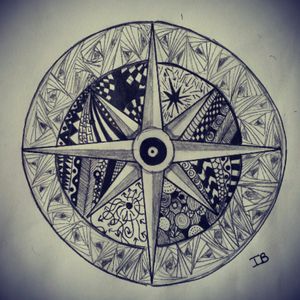 Little sunday's draw ! #compass  #drawing