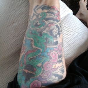 My 20 year old thigh tattoo.#traditionaljapanese #japanese #thightattoo