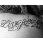 Live Forever. #liveforever #songlyrics #oasis #musictattoo #handwriting #lettering