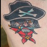 Bert Grimm pirate done by Dane Vaness #traditionaltattoo #tattoo #BertGrimm #tattooedman #tattooedgrandpa #tattooed #inkedguy #heavilytattooed