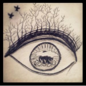 My art. #eye #doodle