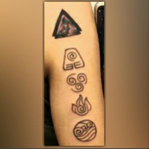 Sacred triangle and the element symbols. #space #galexy #elements #sacred