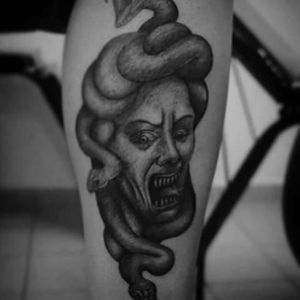Medusa #medusa #mythology #dark #devil #evil #blackandgrey #blackwork #electricink #barflytattoo #manfrere