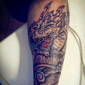 #dragon #tattoo #neotraditional #forearm