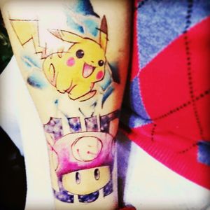 #Pikachu #supermariobros #Nintendo #tattooartist #tattooart