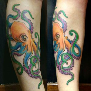 Octopus I did a while back ago#octopus #color #polvo #colorido