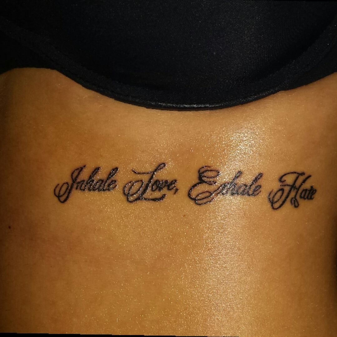 Inhale  exhale Remember  Lines N Shades Tattoo Studio  Facebook