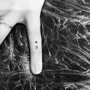 My story doesn't end here. #SemiColon #fingertattoo