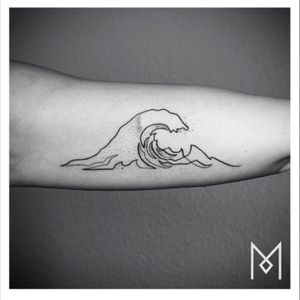 Minimalist tattoo#minimalist #wave