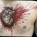 #bloodyheart by #ederramos #tattoo #trashpolka