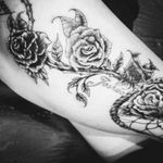 #girl #girly #coverup #roses #detail #realstic #blackandgrey #detail #tatt #tatt #tattoo #tattooartist #ink #inked #inkedlove #nopain #nopain #commentifyouwant #kent #uk