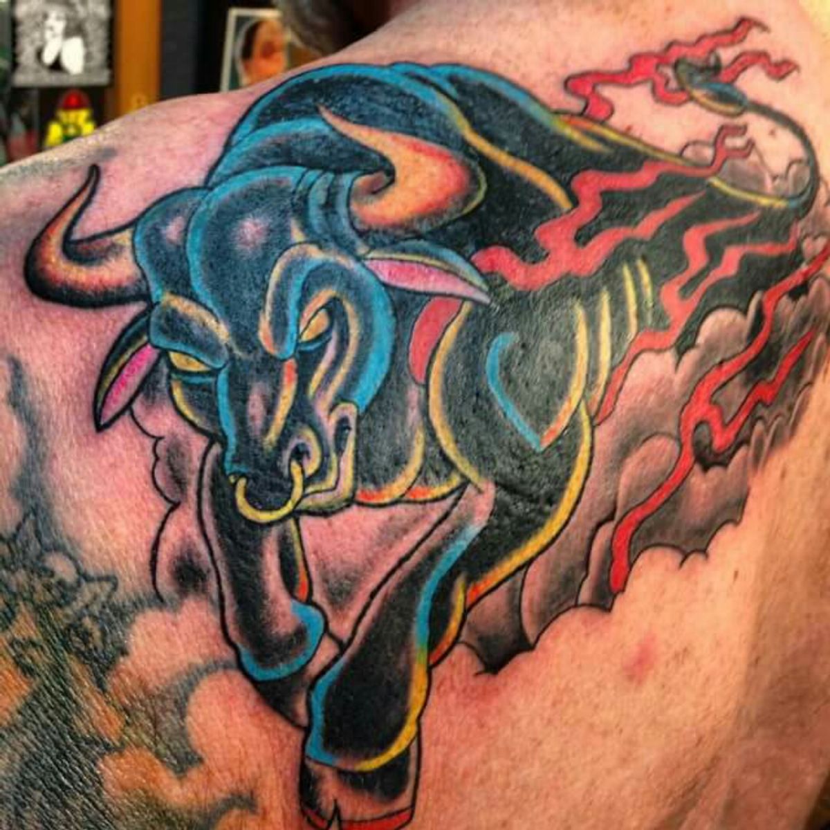 raging bull tattoo