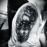 Wolf - Black and gray Tattoo