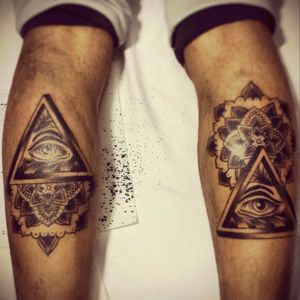 #tattoo #traditional #mandala #iluminati #eye
