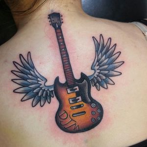 One from a couple months back #guitar #wings #traditional
