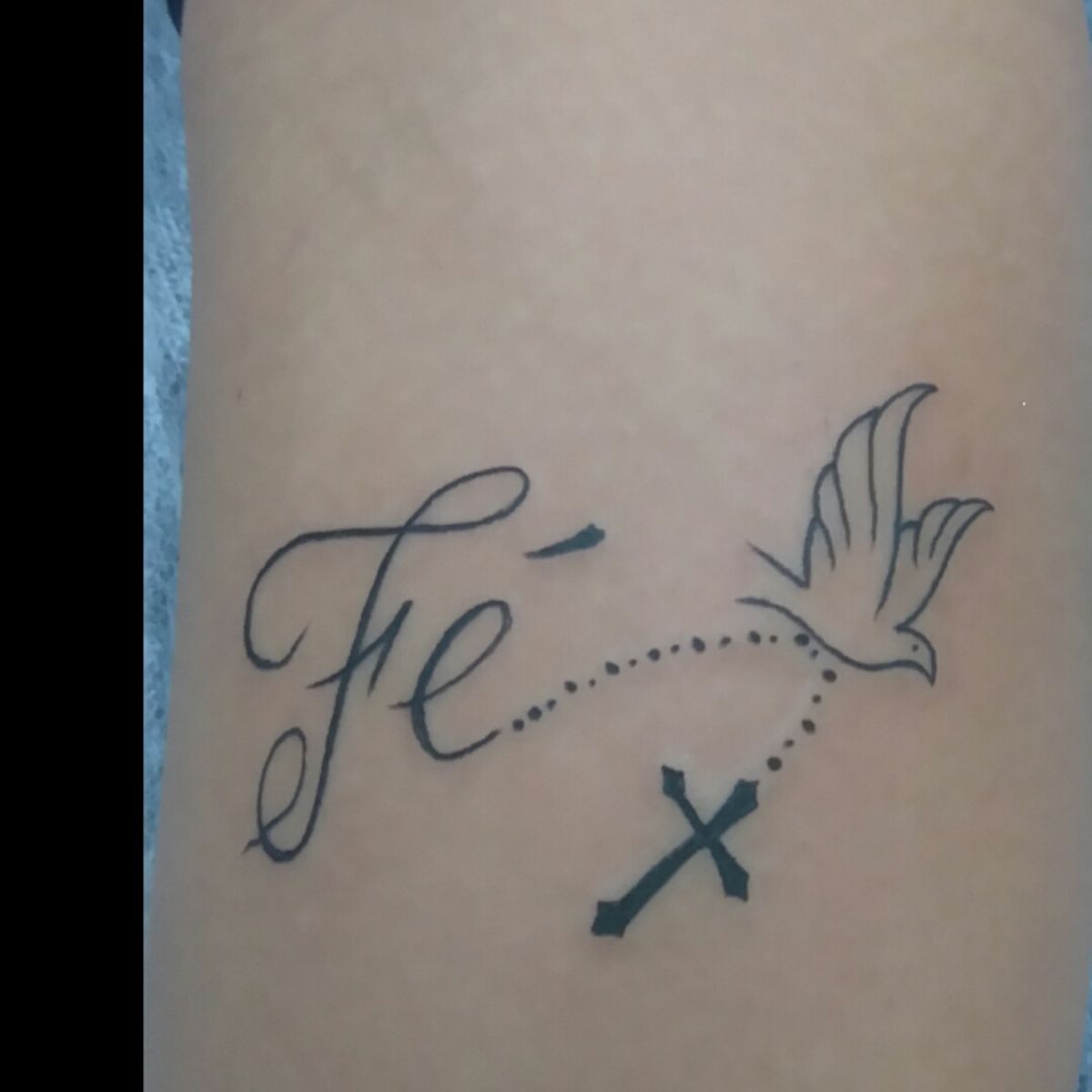 Tattoo uploaded by Cleiton Tattoo • Pra quem tem fé a vida nunca tem fim • Tattoodo