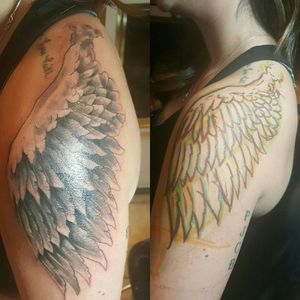 Some fun freehand wing piece