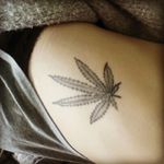 It was my first tattoo #hopefulsuicidegirl #suicidegirl #cannabis #leaf #stonertattoos #ganja