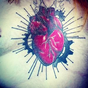 Heart on my chest #tattoo #iceland
