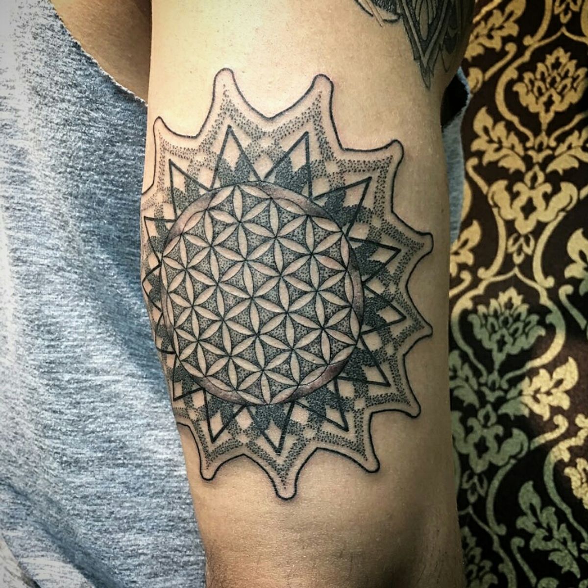 Tattoo uploaded by Fabio D'Amato • Negative mandala dotwork • Tattoodo