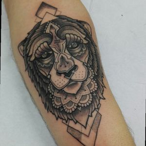 Lion lines#fdamato #lion #liont #blackwork #tattoo