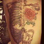 #ribcage #pelvis #bones #rose #butterfly #body