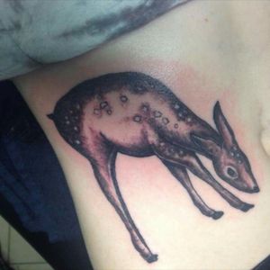 My deer tattoo the day it was done. #deertattoo