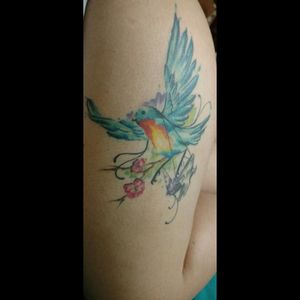 #ave #watercolor #chile #concepcion #colors #colores #bird #inkgirl #amijames #iwannawin #concurso #Tattoodo