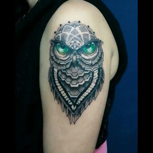 Criação e foi pra pele 👊👊#coruja #corujatattoo #owl #tattoos #tatuagem #tatuagens