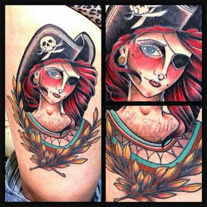 Pretty pirate girl done by kenny spinoy @ la secta
