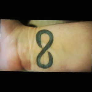 Cliché tattoo but it is for my mom, meaning forever sober. #infinity #forever #momtattoo #matching