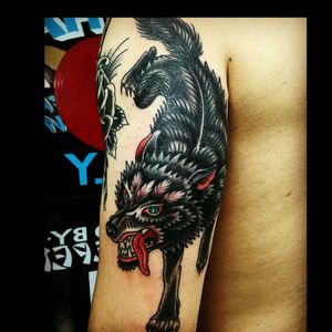 Traditional wolf done by becca #traditional #traditionalwolf