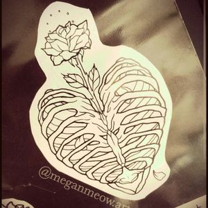 My next lil bit of flash art in a few weeks. 😍#ribs #ribcage #rose #love #artist #hearttattoo  #heart