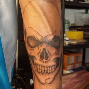 In work #tatuagem #tattooartist #skull #tattoos
