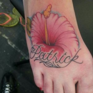 #tattoo #hibiscus #hibiscustattoo #brother #patrick #flower