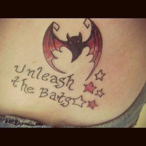 My 2nd tattoo inspired by My Chemical Romance. They were a big part of my teenage years #bat #mychemicalromance #teenager