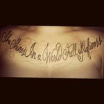 #nineinchnails #lyrics #nin #lettering #words #fragile #chestpiece