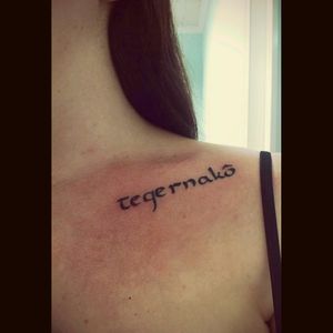 My first tattoo. Tegernakô means "proud" in Gaelic, it's inspired by an Eluveitie song.