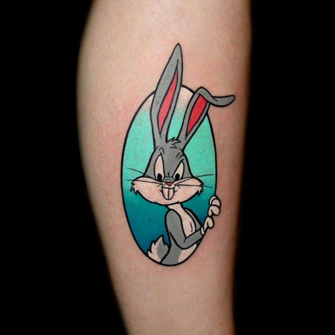 Male Tattoo With Looney Tunes Design Small Bugs Bunny Forearm  Tattoos for  guys Tattoos Taz tattoo