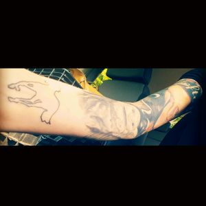 Inside of my arm and Deftones sleeve. All ink by Bryan at Rutland Studios in Dover, NH. #rutlandstudios #deftonesband