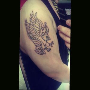 #eagle #secondtattoo #StillATeenager this is my second one so far ! Not finished :(