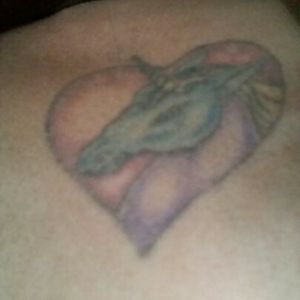 My very first tattoo. Done in 98. It's really faded, and needs some help.