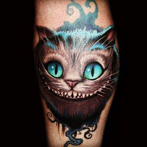 #dreamtattooI absolutely love this rendition of the Cheshire Cat...I think it would be appropriate for me...after all, my name is Alice and we are all mad here!😀