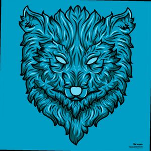 Wolf #animal #wolf #blue #design #new #cold
